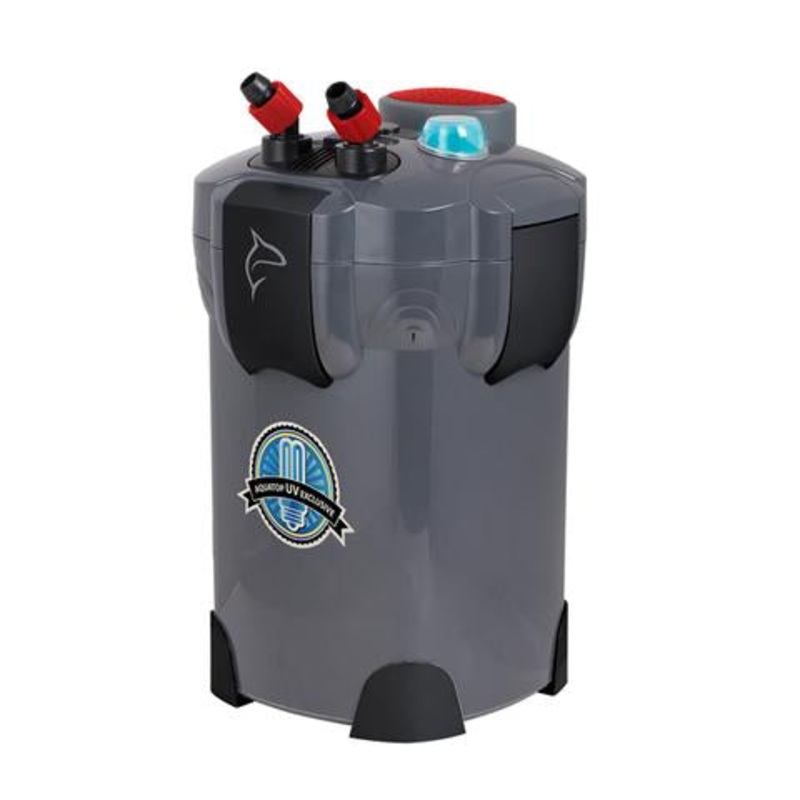 Aquatop  CF400UVMKII Canister Filter 4-Stage w/ Vortex Prime & 9W UV – 370 gph