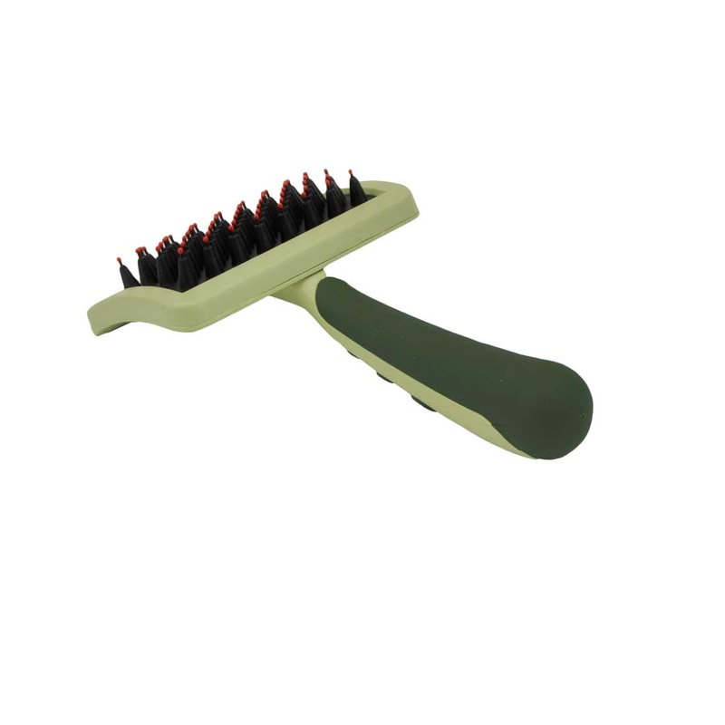 Coastal Pet Safari Nylon Coated Tip Dog Brush for Shorthaired Breeds 7” XL  4.125” W