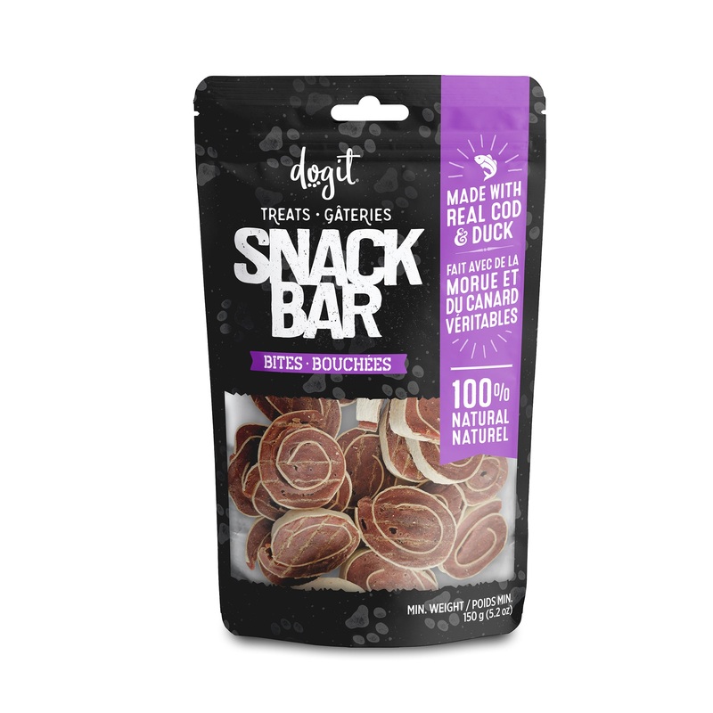 Dogit Snack Bar Treats – Cod & Duck Bites – 150 g (5.2 oz)