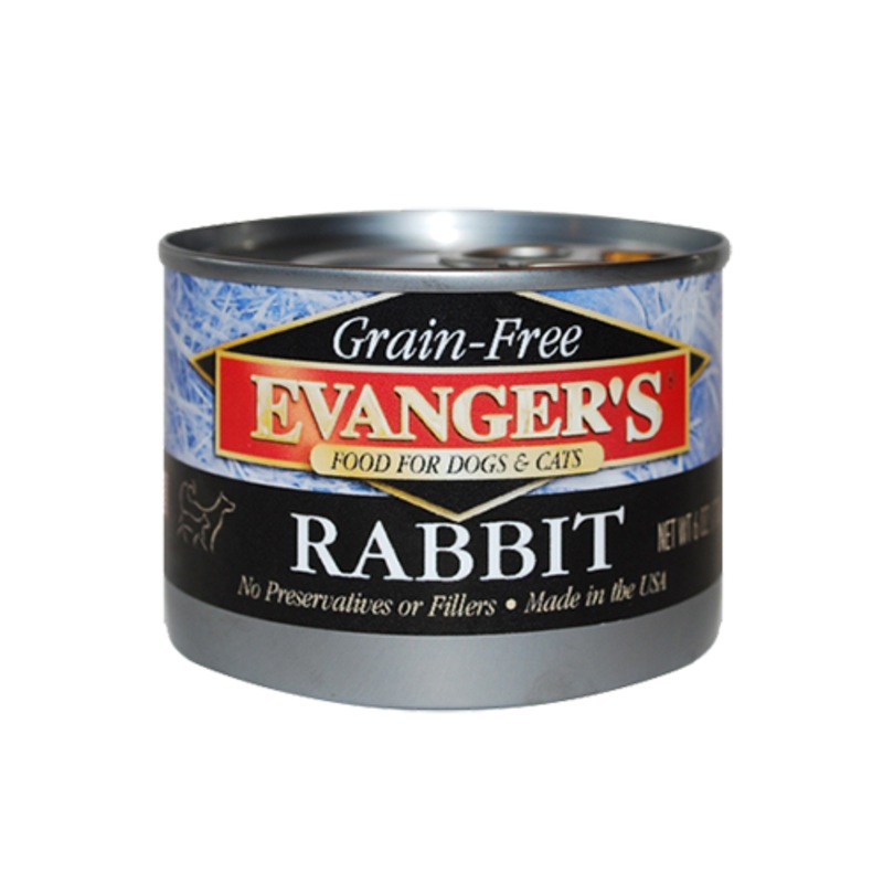 Evangers Grain Free Rabbit For Dogs & Cats 6 oz