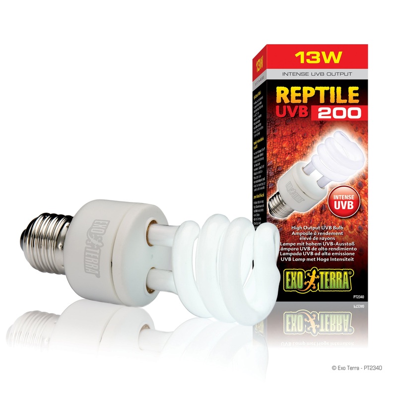 Exo Terra Reptile UVB 200 High Output Compact Lamp 13 watt
