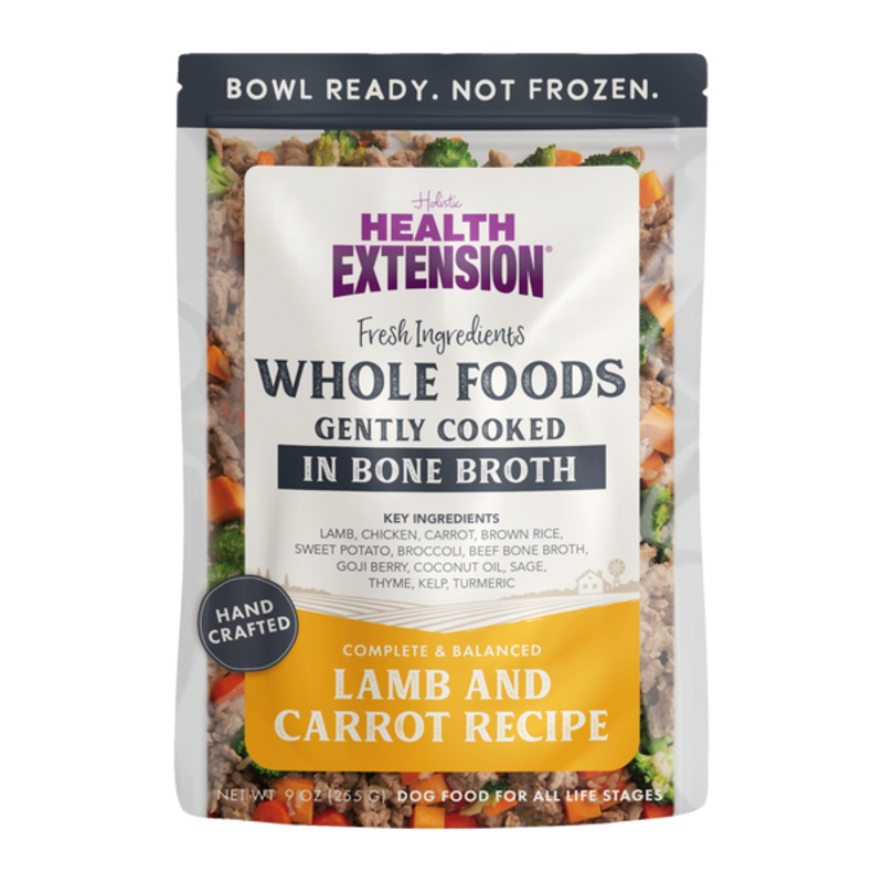 Health Extension Gently Cooked Lamb And Carrot Recipe for Dogs 9 oz Pouch