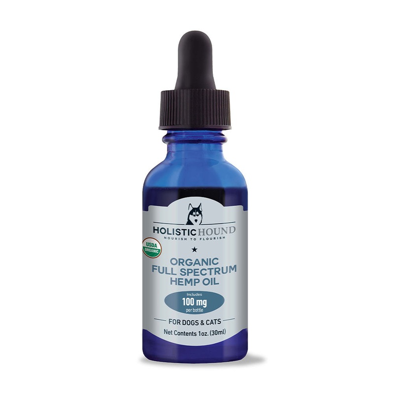 Holistic Hound PCR Hemp Oil 100mg for Cat & Dog 1 Oz