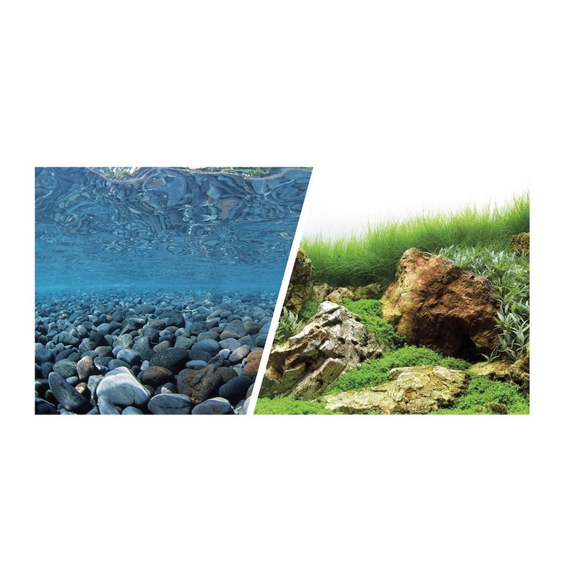 Marina Precut Background River Rock/Sea of Green 18″x36″