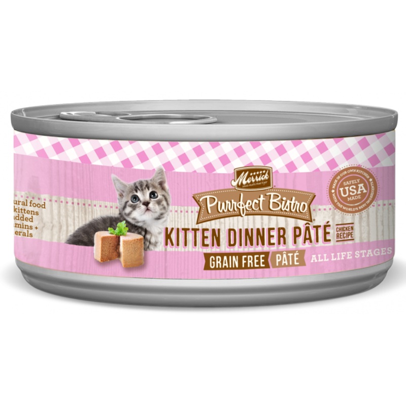 Merrick Purrfect Bistro Grain Free Kitten Dinner Canned Cat Food