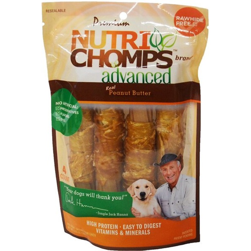 Nutri Chomps Advanced Twists Dog Chew Chicken Mini 12 count