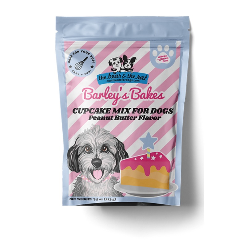 The Bear & The Rat Barley’s Bakes Cupcake Mix Peanut Butter Flavor for Dogs