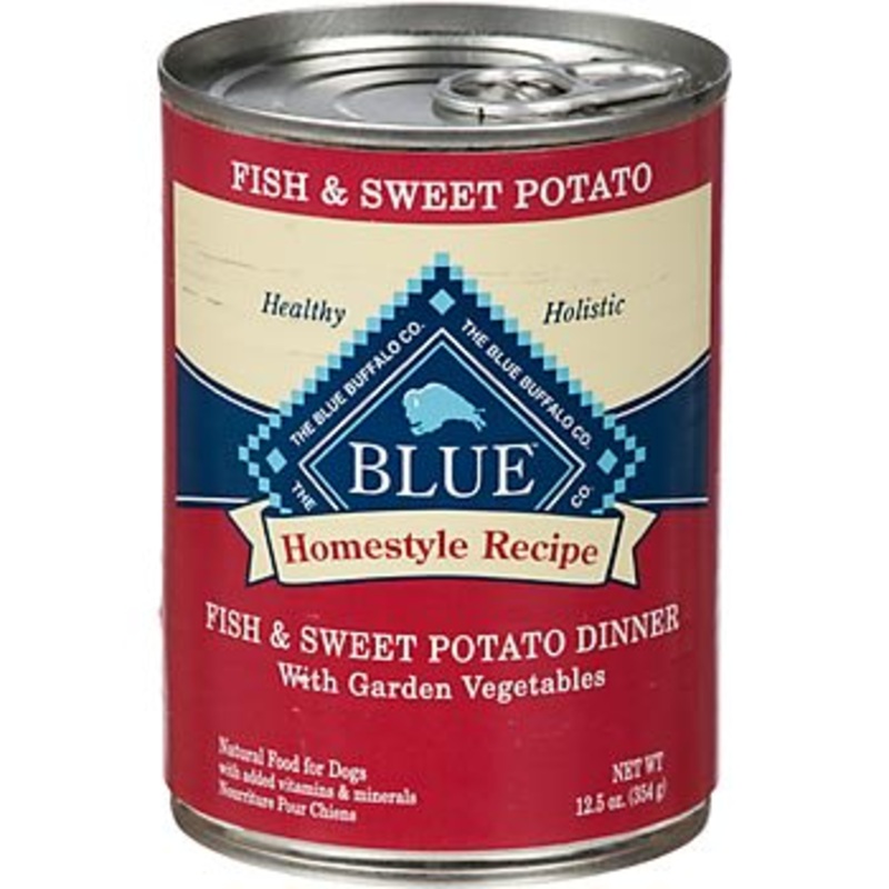 Blue Buffalo Homestyle Recipe Fish & Sweet Potato Dinner with Garden Vegetables Wet Dog Food – 12.5oz