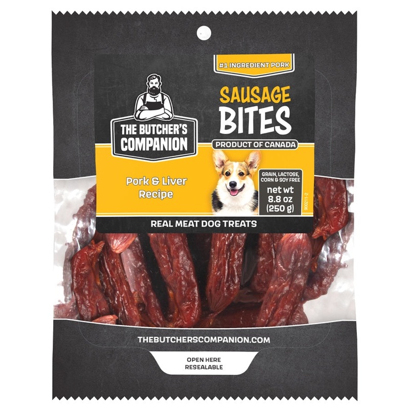 Butcher’s Companion Dog Sausage Bites Pork & Liver 8.8oz