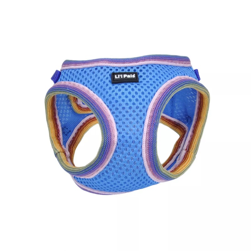 Coastal Li’l Pals Comfort Mesh Dog Harness 3/8in Wide 10-12in Blue Lagoon