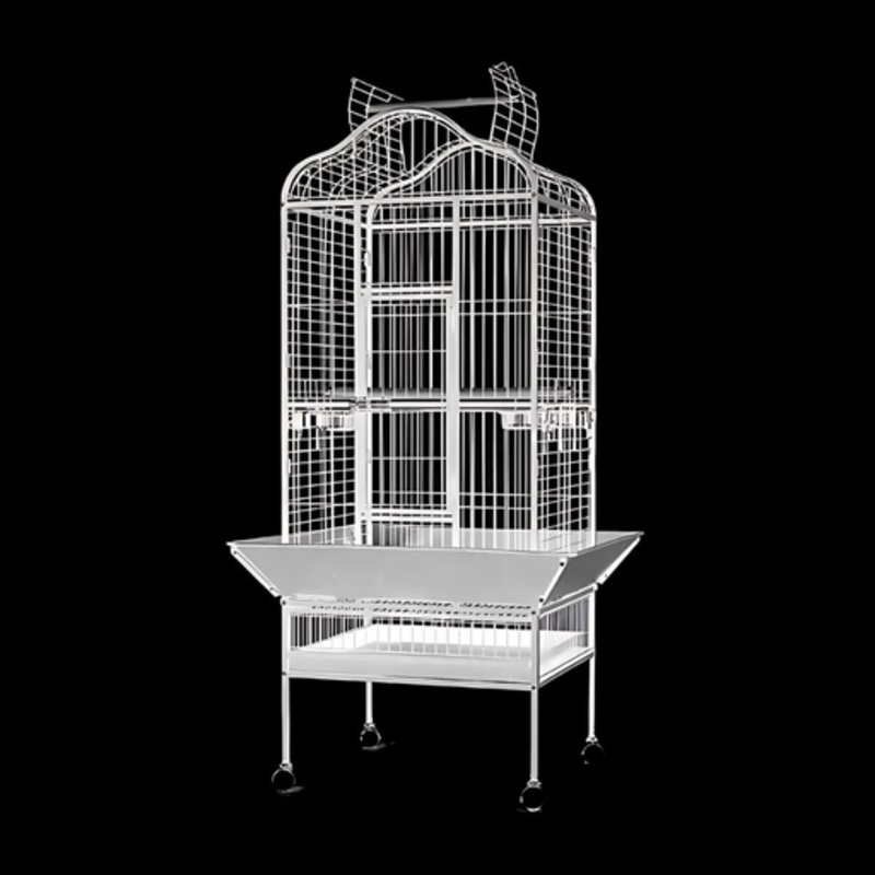 Dayang Bird Cage (A14) – 82.5 x 77.5 x 156cm-White