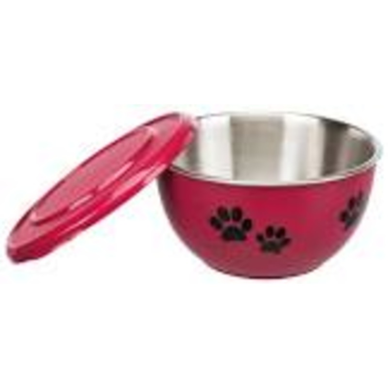 Fresh Feed, Stainless steel bowl with lid 0.9 l 15 cm