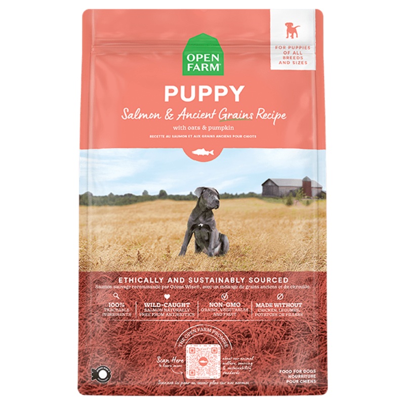 Open Farm Ancient Grains Salmon Puppy Dry Dog Food 4 lb