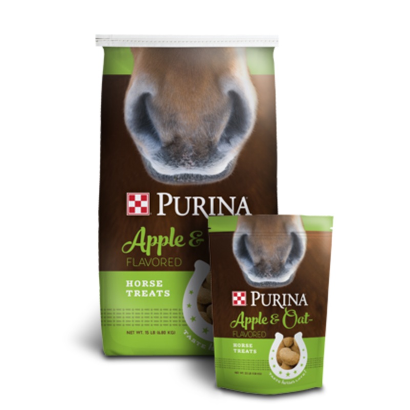 Purina Horse Treats Apple and Oat-Flavored 15 lbs