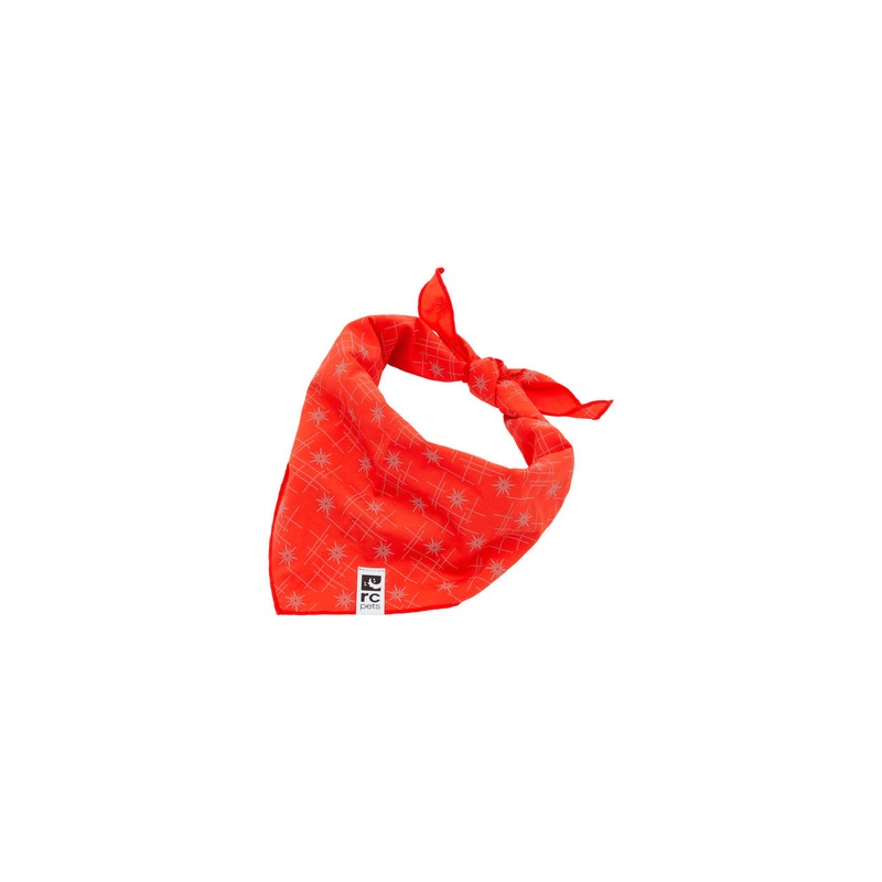 RC Pets Flare Reflective Bandana Stargazer Goji Berry M/L
