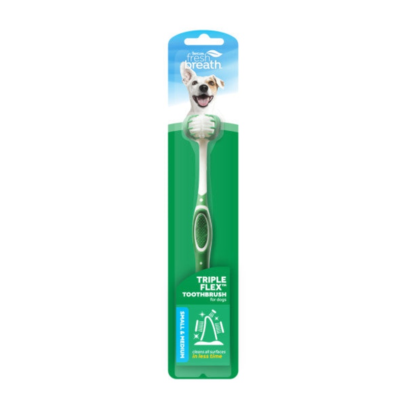 TropiClean Fresh Breath Triple Flex Toothbrush Large