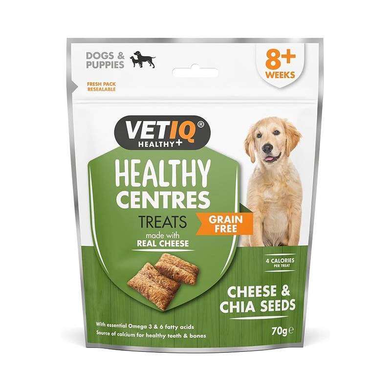 VetIQ Healthy Centres Cheese & Chia Seeds Dog Treats 70g – 70g