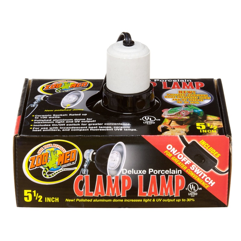 Zoo Med Deluxe Porcelain Clamp Lamp 5.5 inch