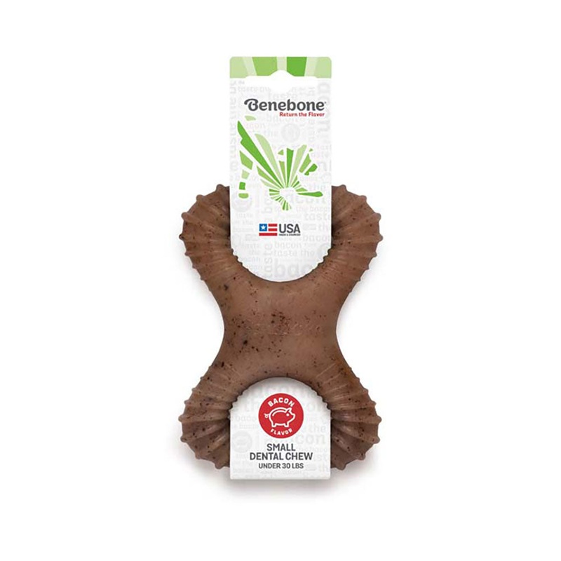 Benebone Bacon Flavored Dental Dog Chews Small 4.9 Oz