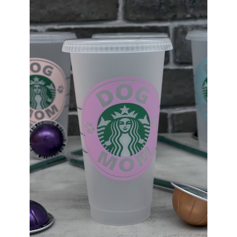 DOG MOM Starbucks Cup – LILAC