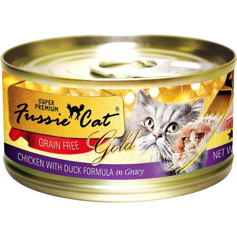 Fussie Cat Super Premium Grain Free Chicken with Duck in Gravy Canned Cat Food