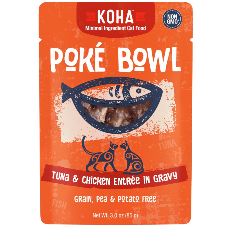 Koha Pok Bowl Tuna & Chicken Entre in Gravy for Cats