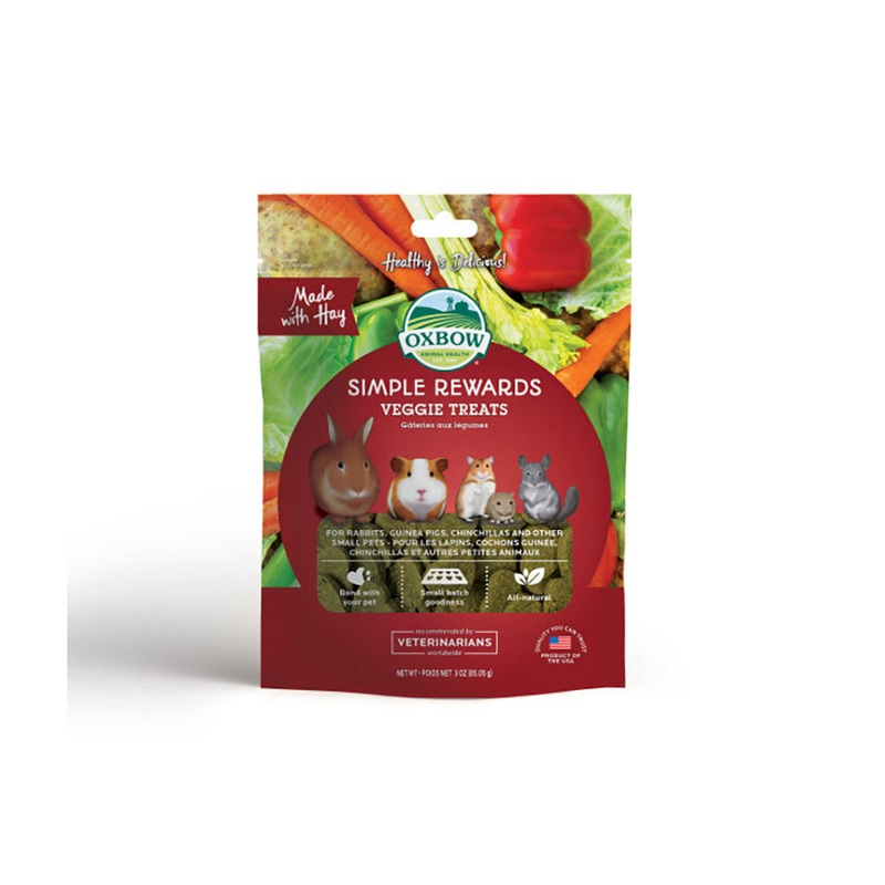 Oxbow Animal Health Simple Rewards Veggie Treats 2 Oz