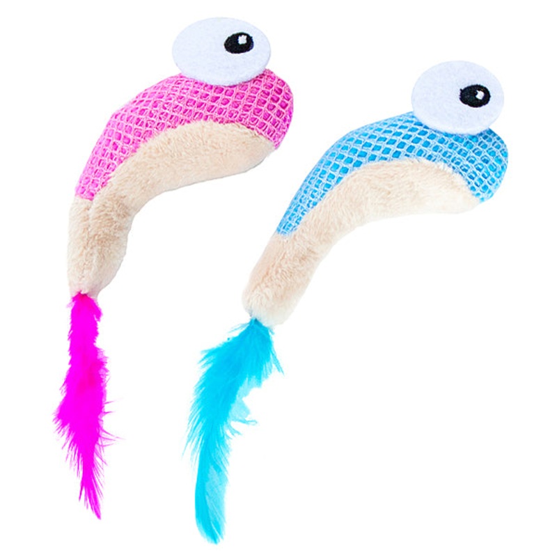 Petstages Dental Shrimpies 2PK | Crinkle & Catnip