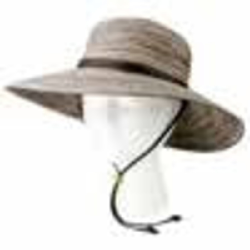 Sloggers Womens Braided Sun Hat UPF 50+ Light Brown