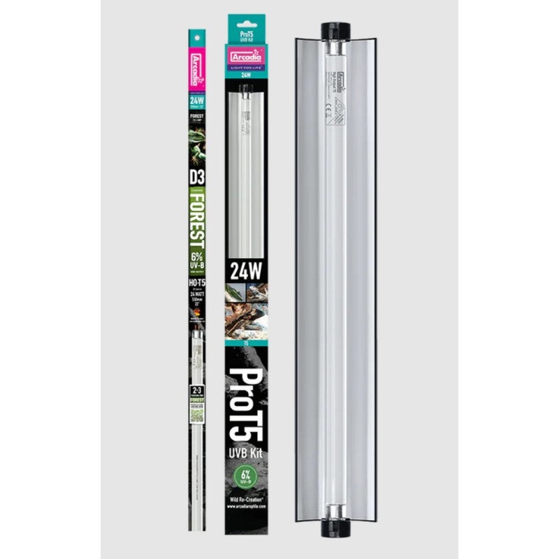 Arcadia Pro T5 Dragon UVB Kit 48″ with 14% Bulb