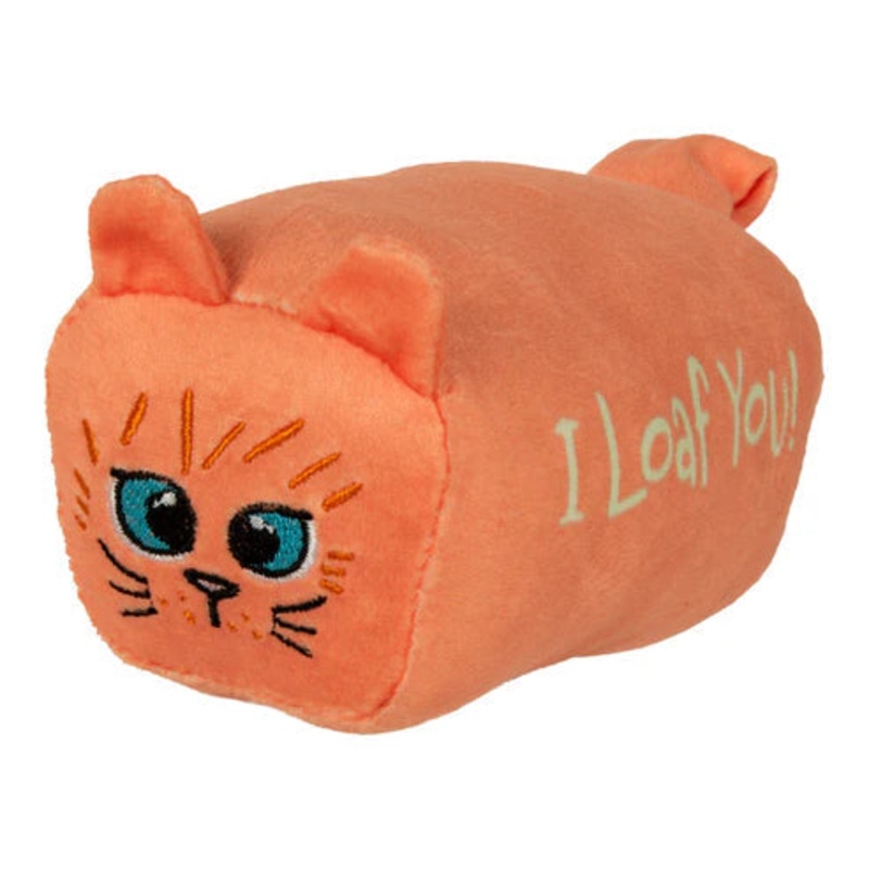 CAITEC Hero Bunny Kickerz Pillow – I Loaf You! Cat Toy 5.0″L x 4.8″W x 4.3″L
