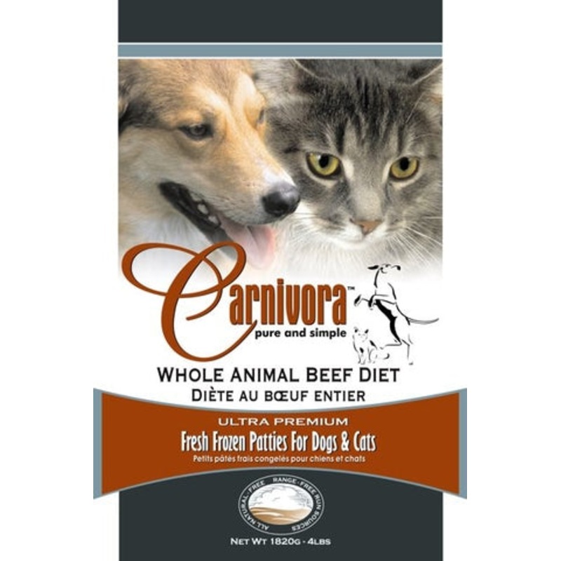Carnivora Beef Diet Raw Dog Food 4lbs