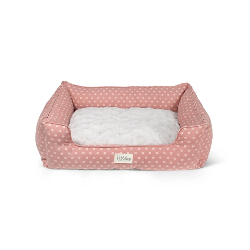 Cuddler Dog and Cat Bed, Ditsy Blush Pink 29 in