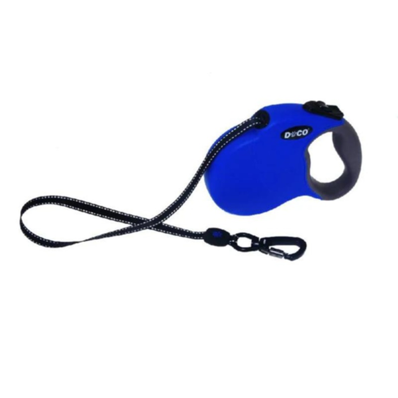DOCO ALL DAY ADVENTURE RETRACTABLE LEASH 6 Meter /16′  UP TO 20KG/45LB(M) Blue