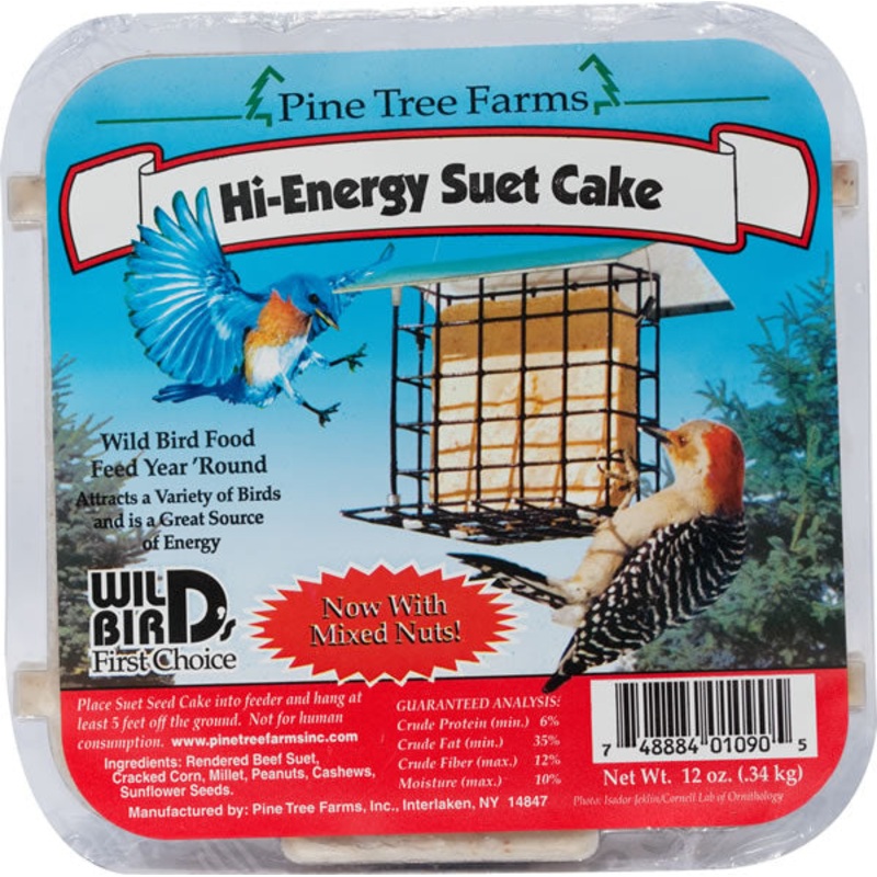 Pine Tree Farms Hi-Energy Suet Cake 11oz