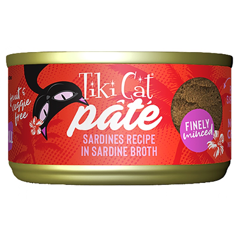 Grill Pate Sardines Recipe in Sardine Broth Grain-Free Canned Cat Food 2.8oz, case of 12