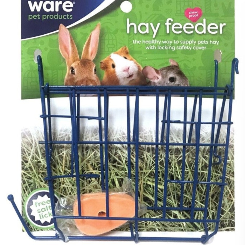HAY FEEDER – WIRE RACK WITH FREE SALT LICK