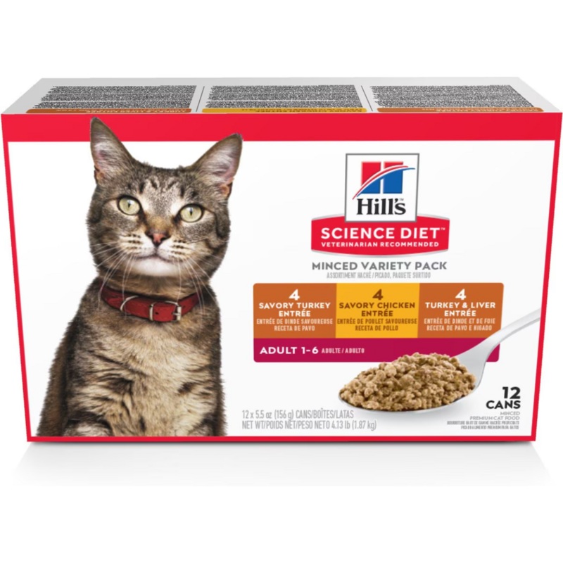 Hill’s Science Diet Adult Savory Entree Variety Pack Canned Cat Food