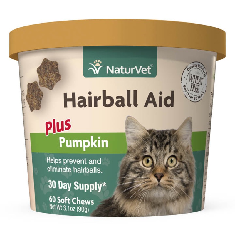 NaturVet Hairball Aid 60 Chews