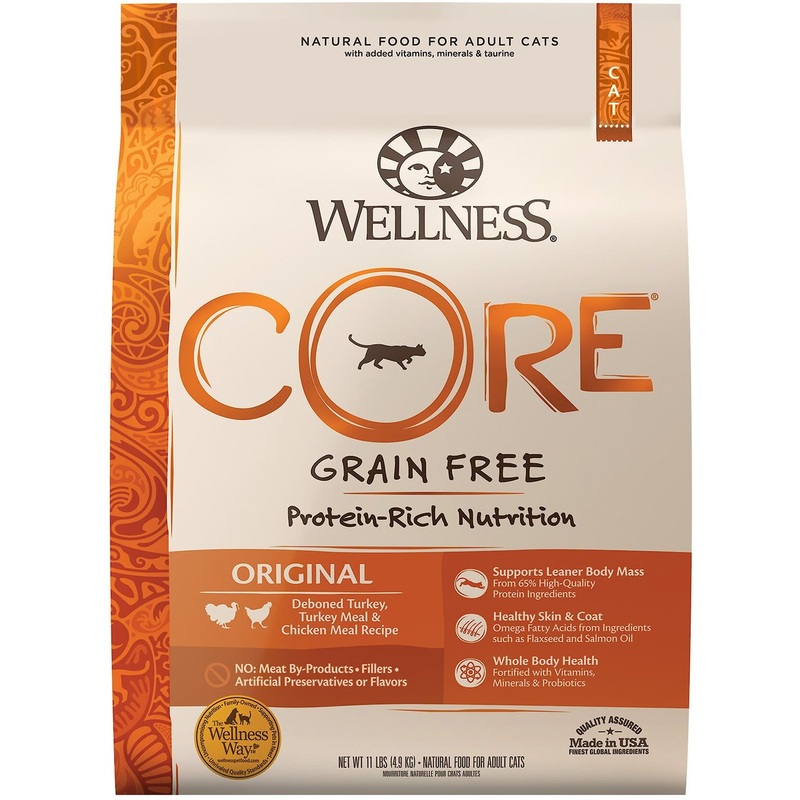 Wellness CORE Grain-Free Original Formula Natural Dry Cat Food, 11 lbs