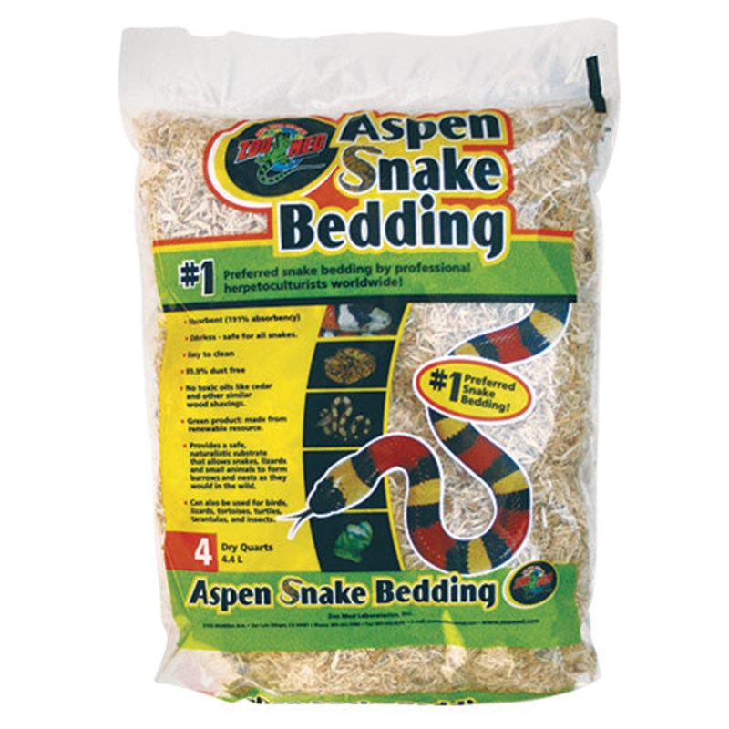 Zoo Med Aspen Snake Bedding 4 qt
