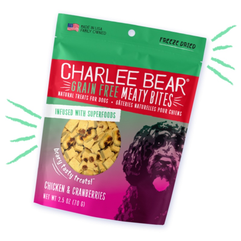Charlee Bear Grain Free Meaty Bites Chicken & Cranberries