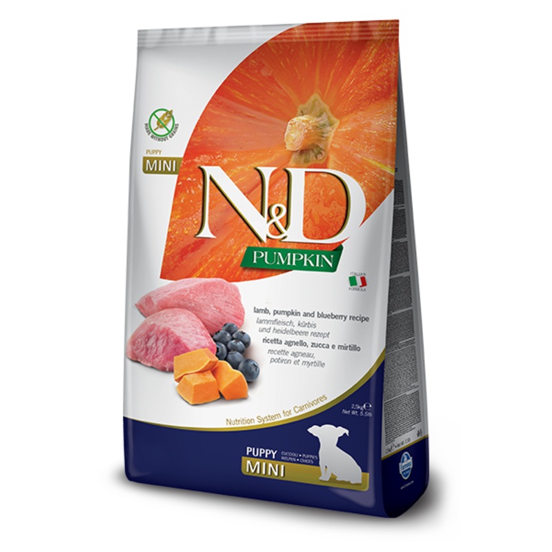 Farmina N&D Pumpkin Formula Mini Lamb & Blueberry Puppy Food