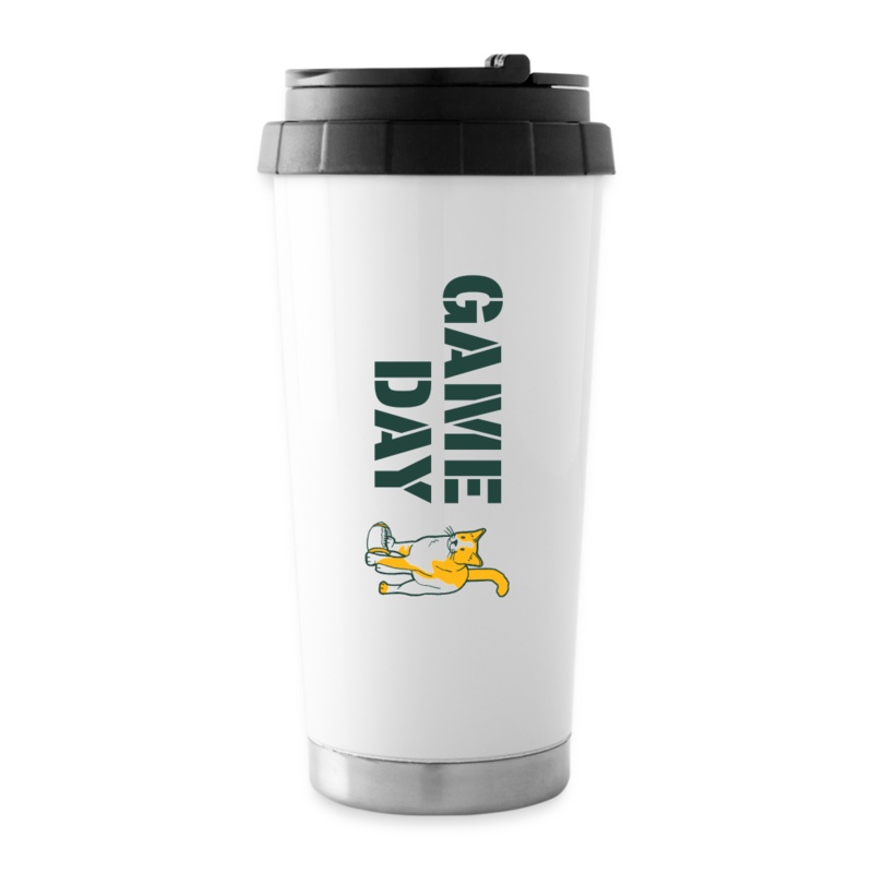 Game Day Cat Travel Mug One Size