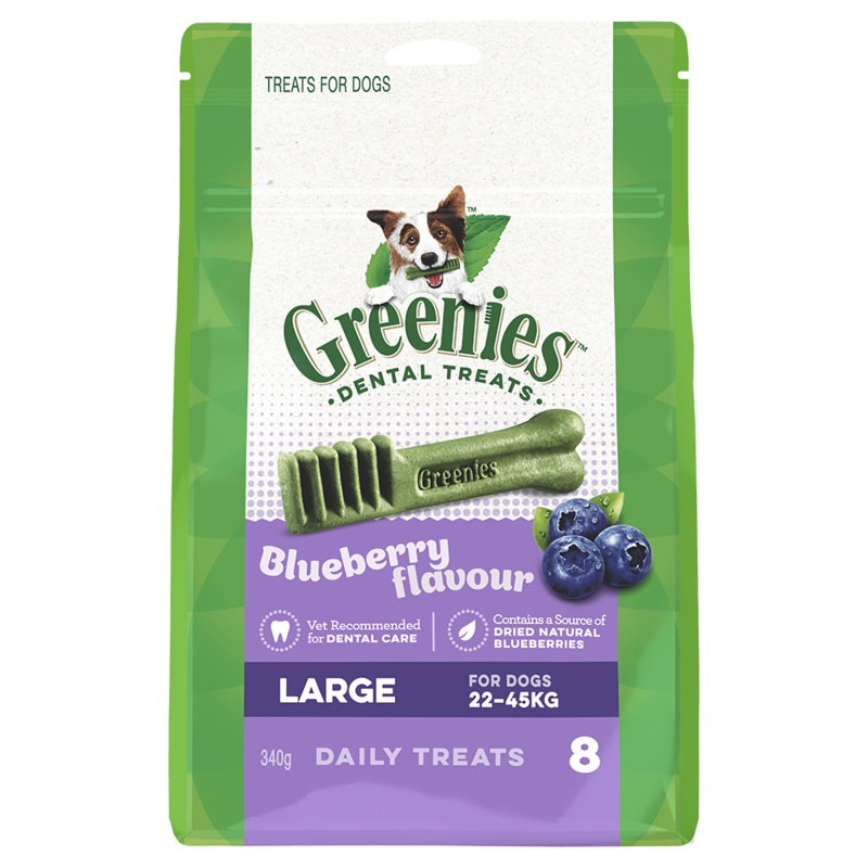 GREENIES – Blueberry Large Dog Treat (340g) 340g