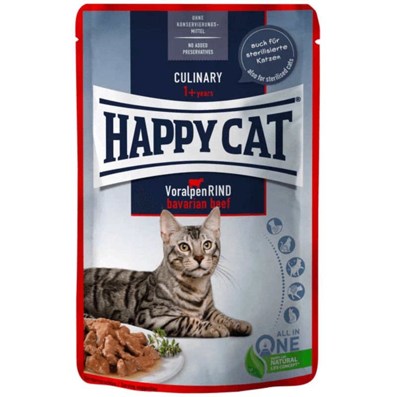 Happy Cat – Culinary Bavarian Beef Wet Food 85g 1 Pouch