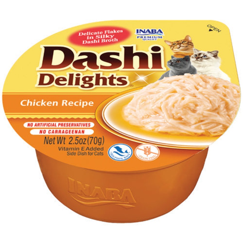Inaba Dashi Delights Chicken Recipe Cat Treats 2.5 oz