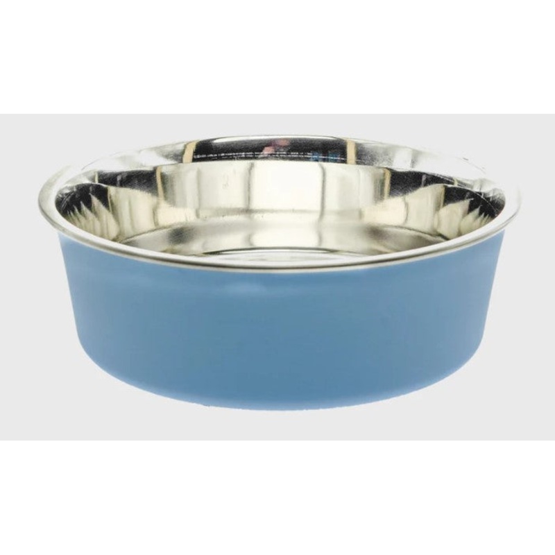 LOVING PETS BELLA BOWL DOG PLAIN SMALL BLUE