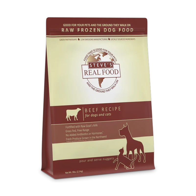 Steve’s Real Food Beef Nuggets Frozen Raw Food 5 lb