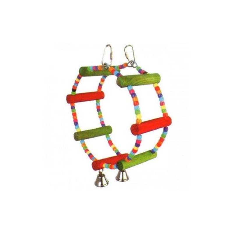 VanPet Wheel Type Toy Smalll And Mediumium Birds With Bells 25 x 7.5cm